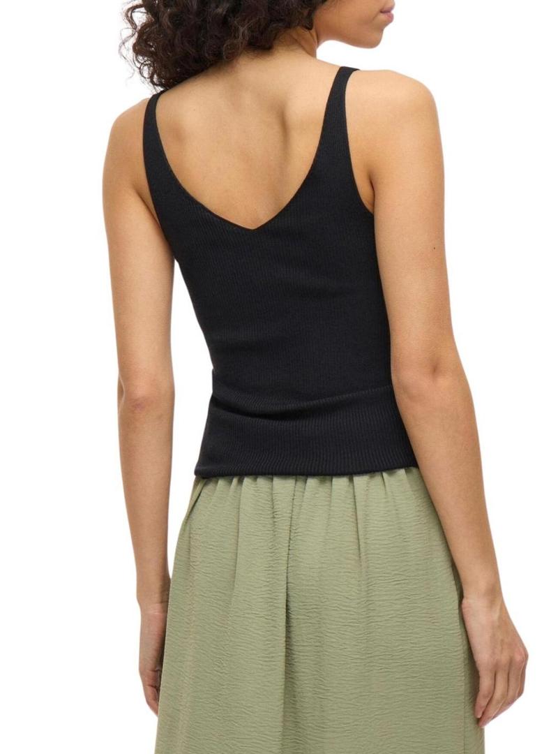 Top Vila Viwennie preto para mulher