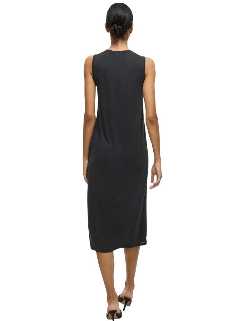 Vestido Vila Vimodala midi preto para mulher.