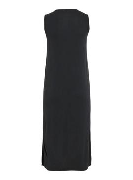 Vestido Vila Vimodala midi preto para mulher.
