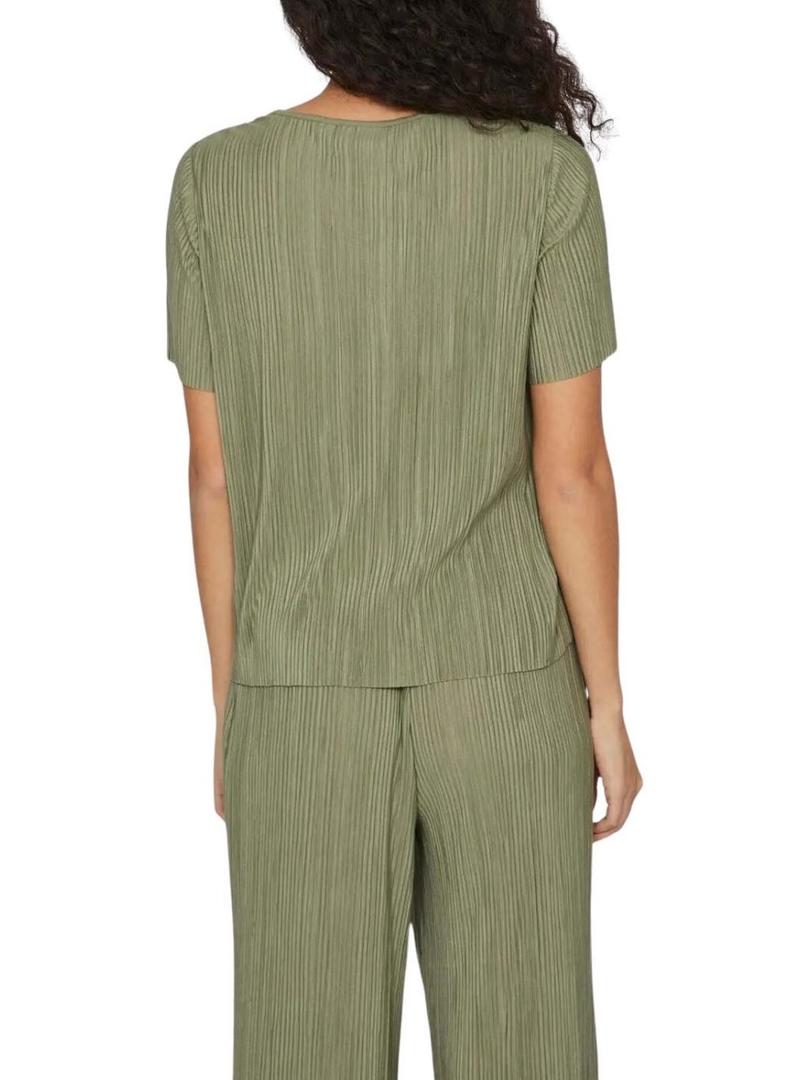 Camiseta verde Vila Viplisa para mulher.