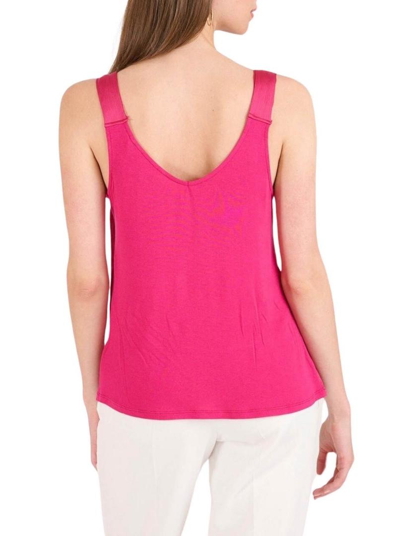 Camiseta Naf Naf Sofía rosa para mulher.