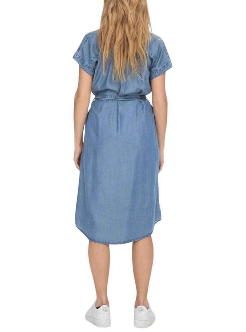 Vestido Only Pema Hannover em denim azul para mulher