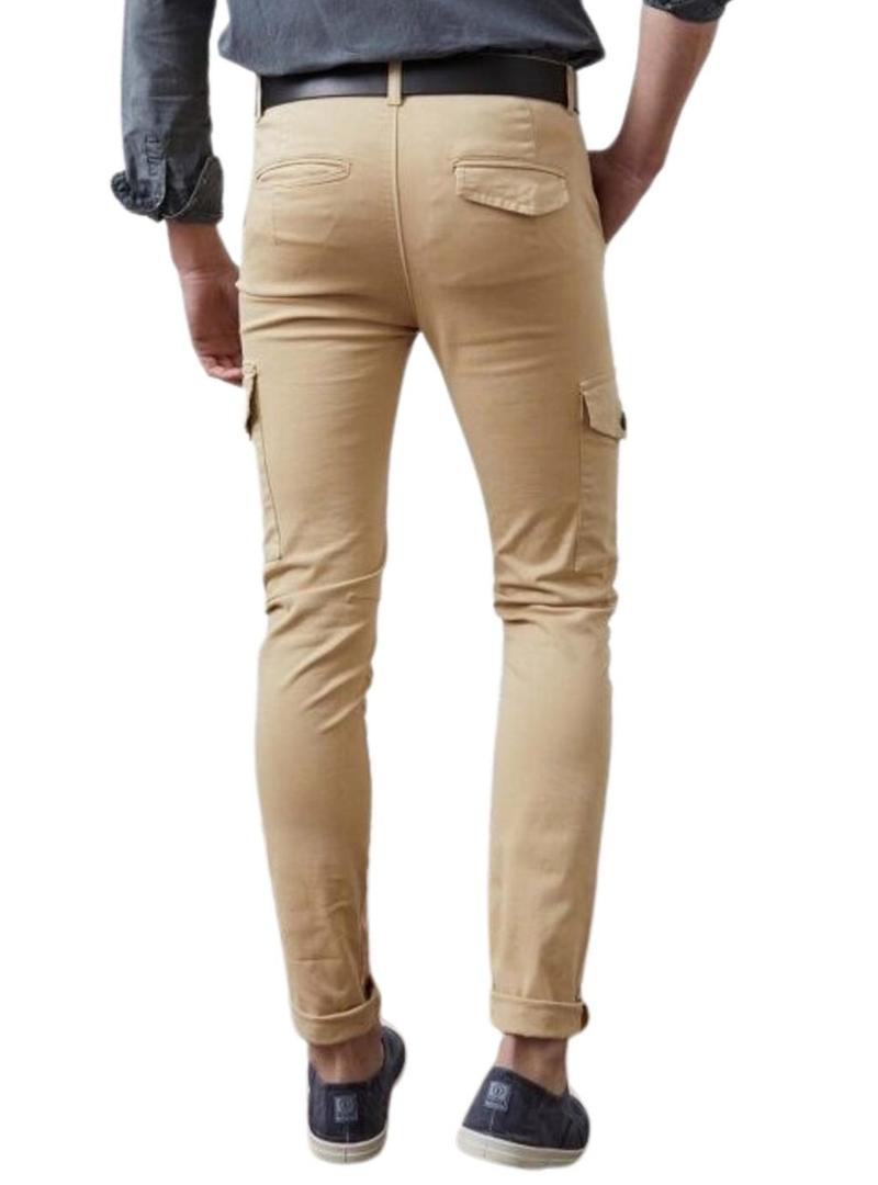 Calça cargo Altonadock bege para homem.