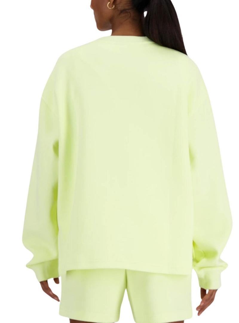 Moletom New Balance Hyper Density Amarelo Para Mulher.