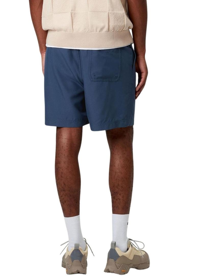 Calção Carhartt Chase azul para homens.