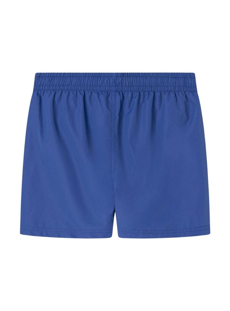 Fato de banho Pepe Jeans Logo azul para meninos.