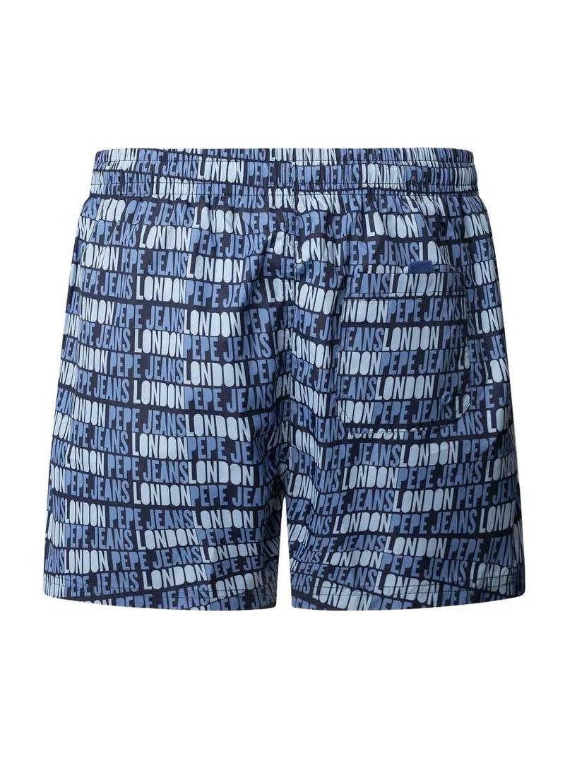 Fato de banho Pepe Jeans  Logo azul com estampa para menino