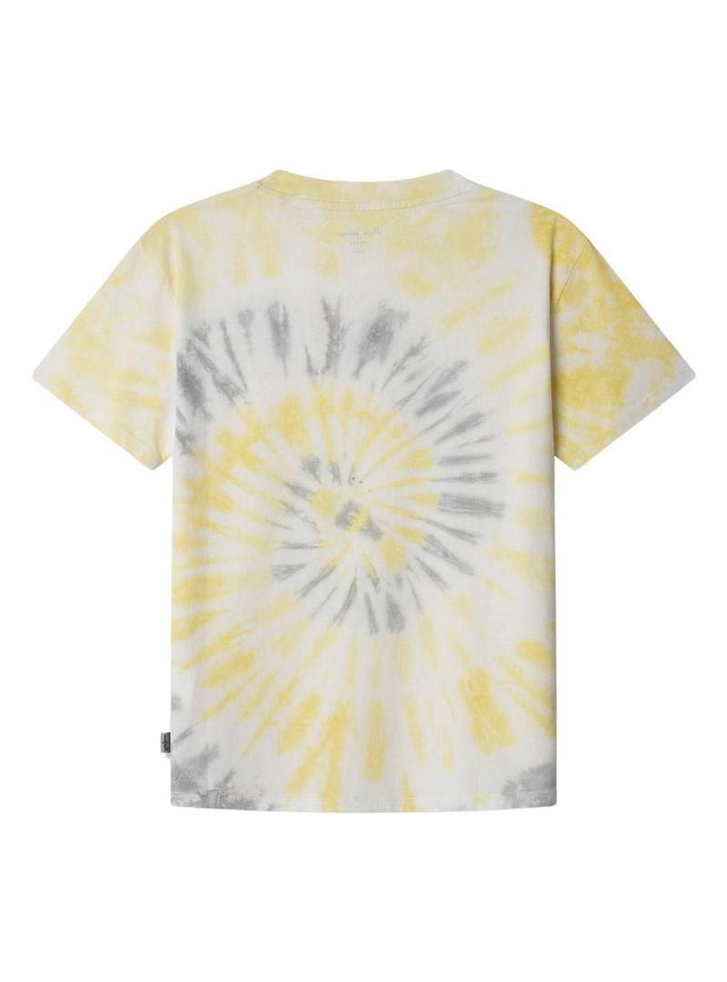 Camiseta Pepe Jeans Freddie amarela para menino.