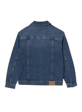 Jaqueta de ganga Mayoral trucker azul para menino