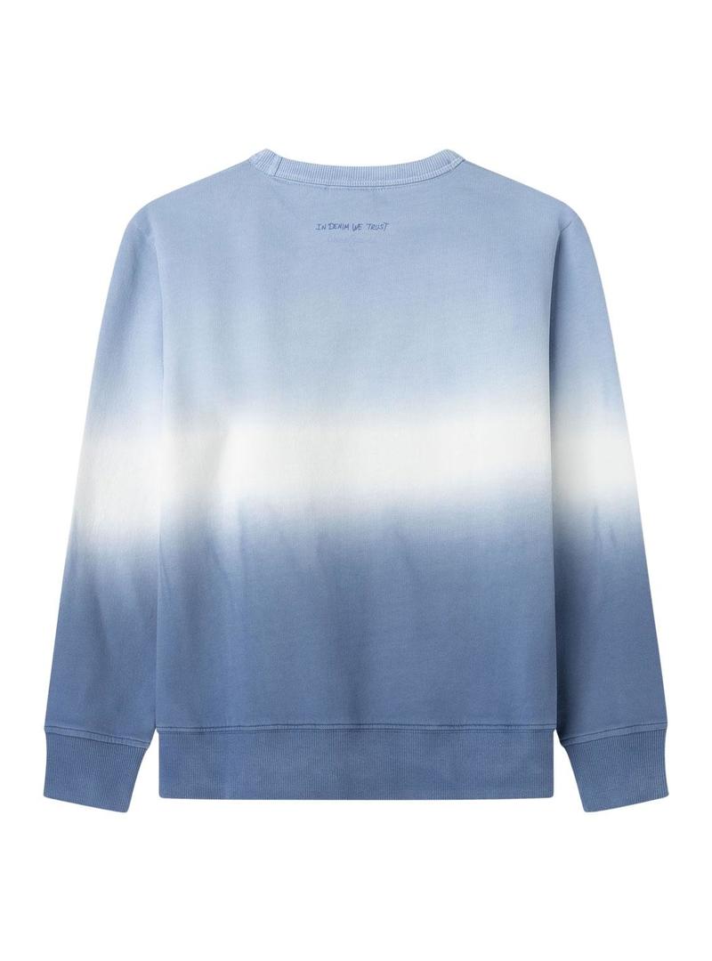  Sweatshirt Pepe Jeans Jamie azul para menino.