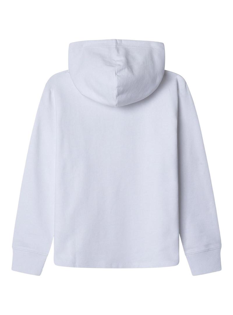  Sweatshirt Pepe Jeans Jeel branco para menino.