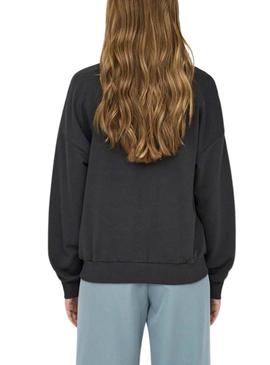 Moletom Only Runa Preto Para Mulher