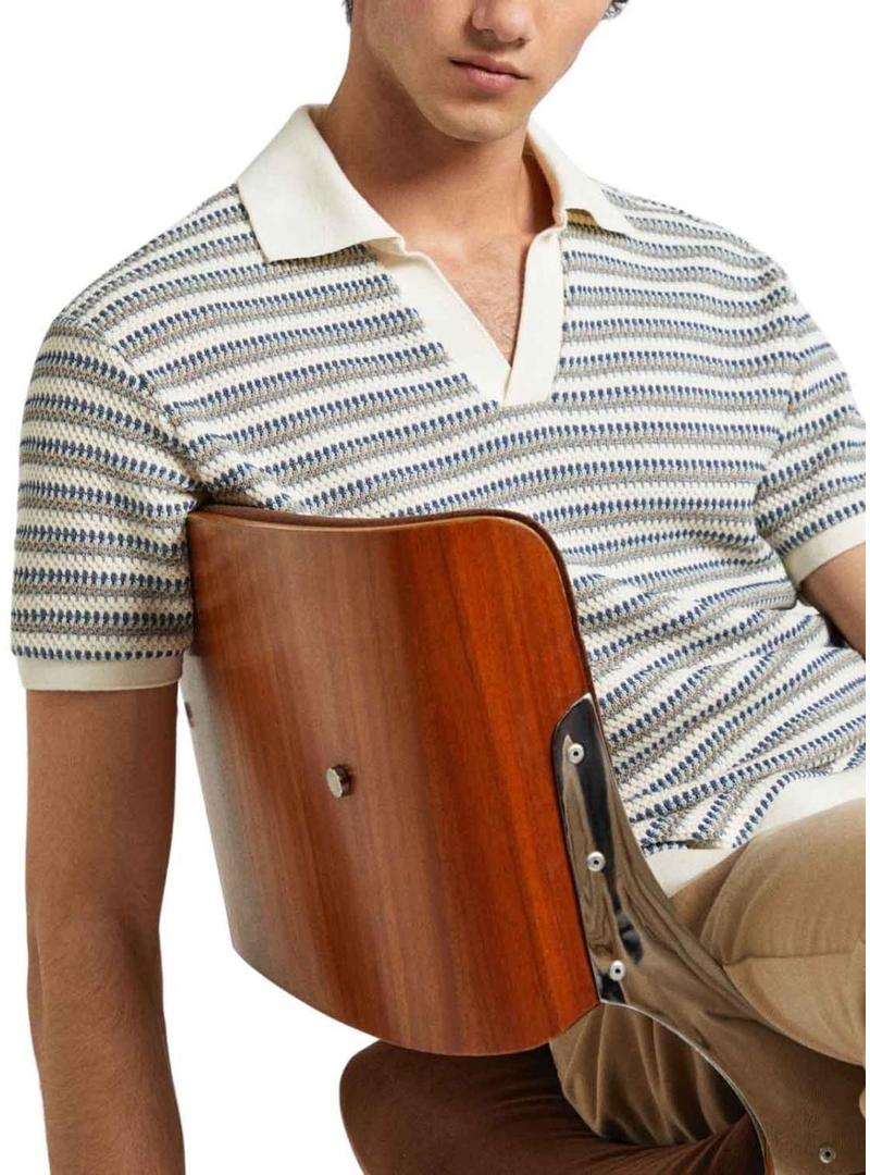Camisa Polo Pepe Jeans Moonlight Listrada para Homem