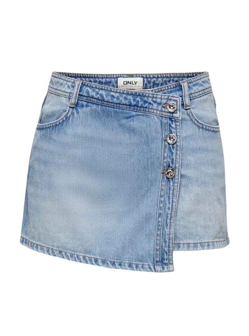 Saia Only Lesly Azul para Mulher.