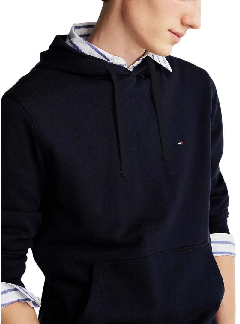 Moletom Tommy Hilfiger Essential Hoody marinho para homem.