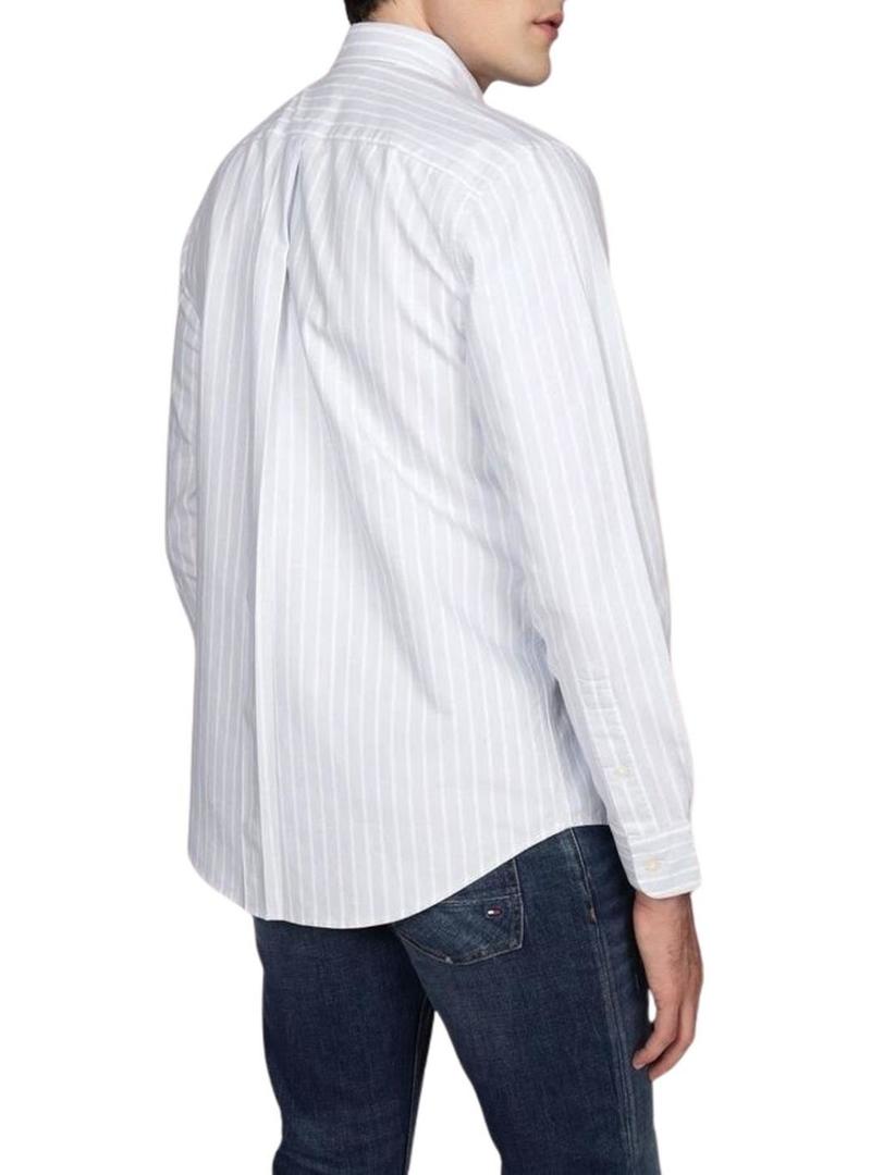 Camisa Tommy Hilfiger Heritage azul para homem.