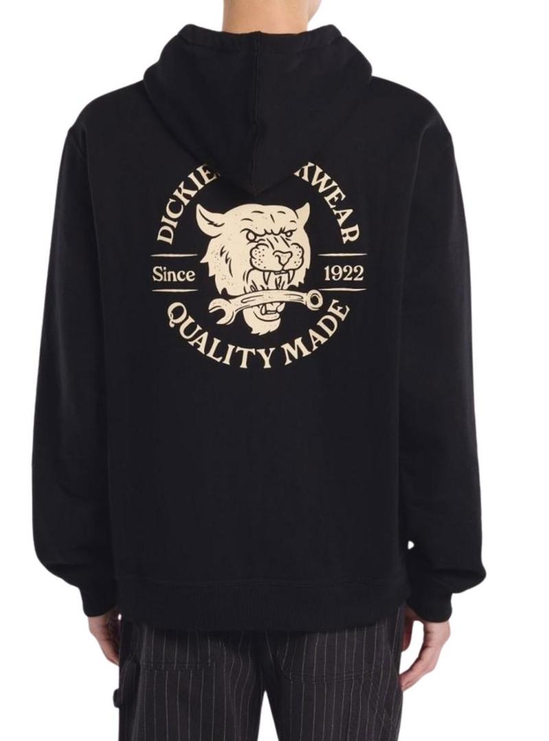 Moletom Dickies Wrench preto com capuz para homem.