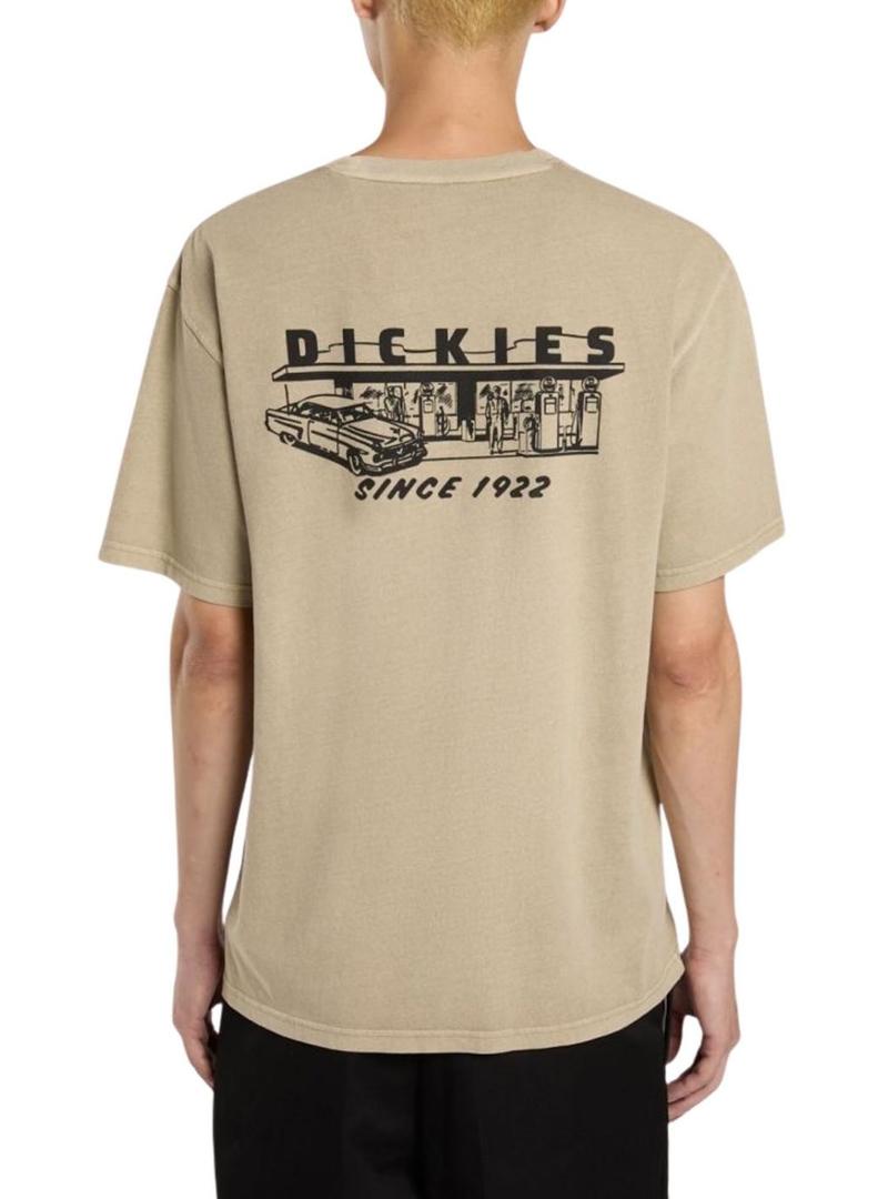 Camiseta Dickies Posto de Serviço Tostado para Homens