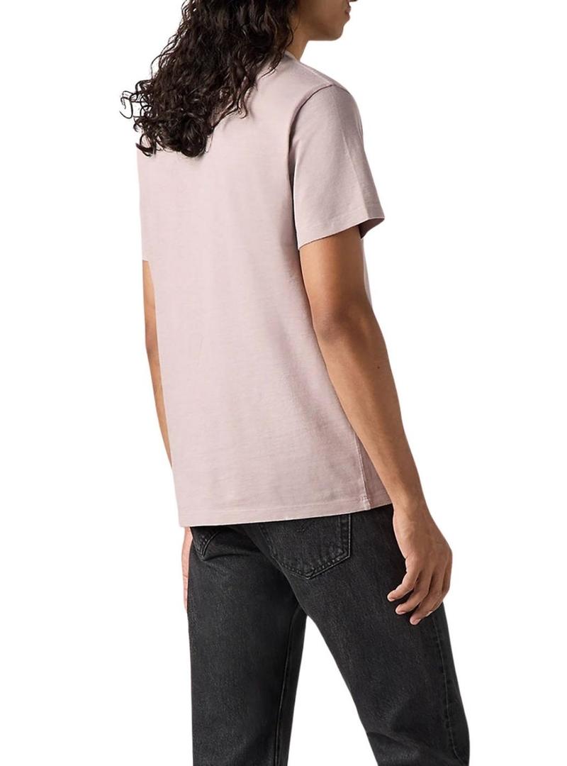 Camiseta básica rosa para homem da Levis