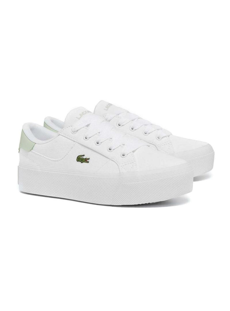 Sapatilhas Lacoste Ziane branco e verde para mulher