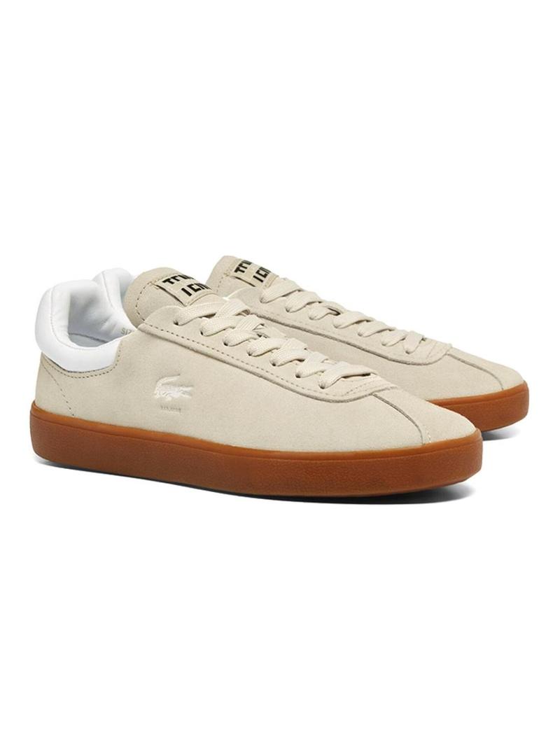 Sapatilhas Lacoste Baseshot bege para homem.