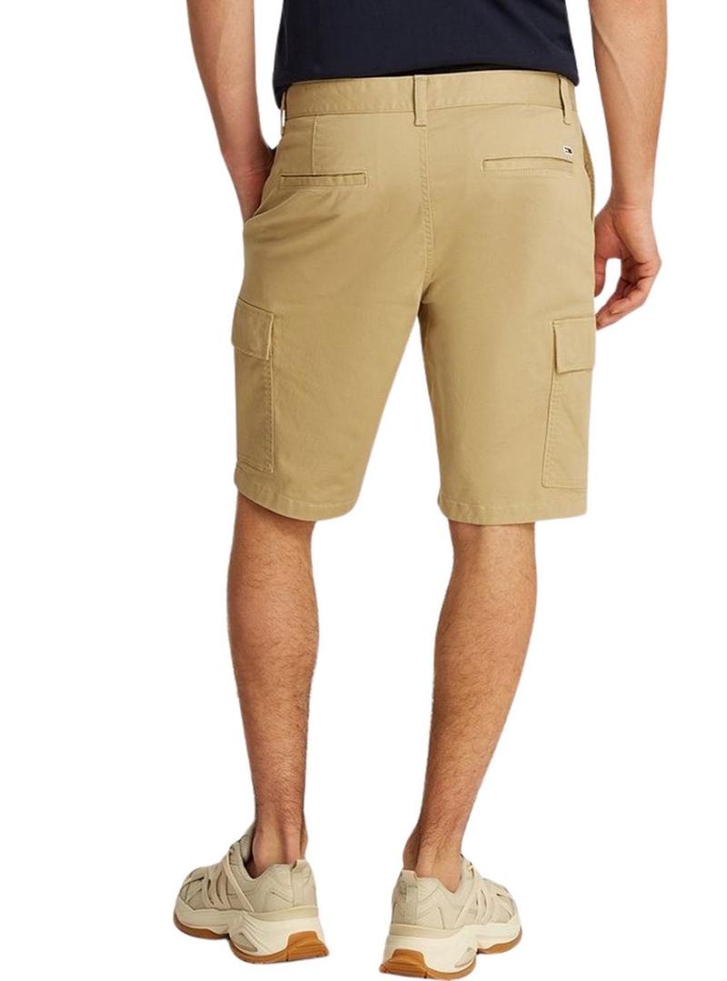Bermudas Tommy Jeans Scanton Cargo bege para homens