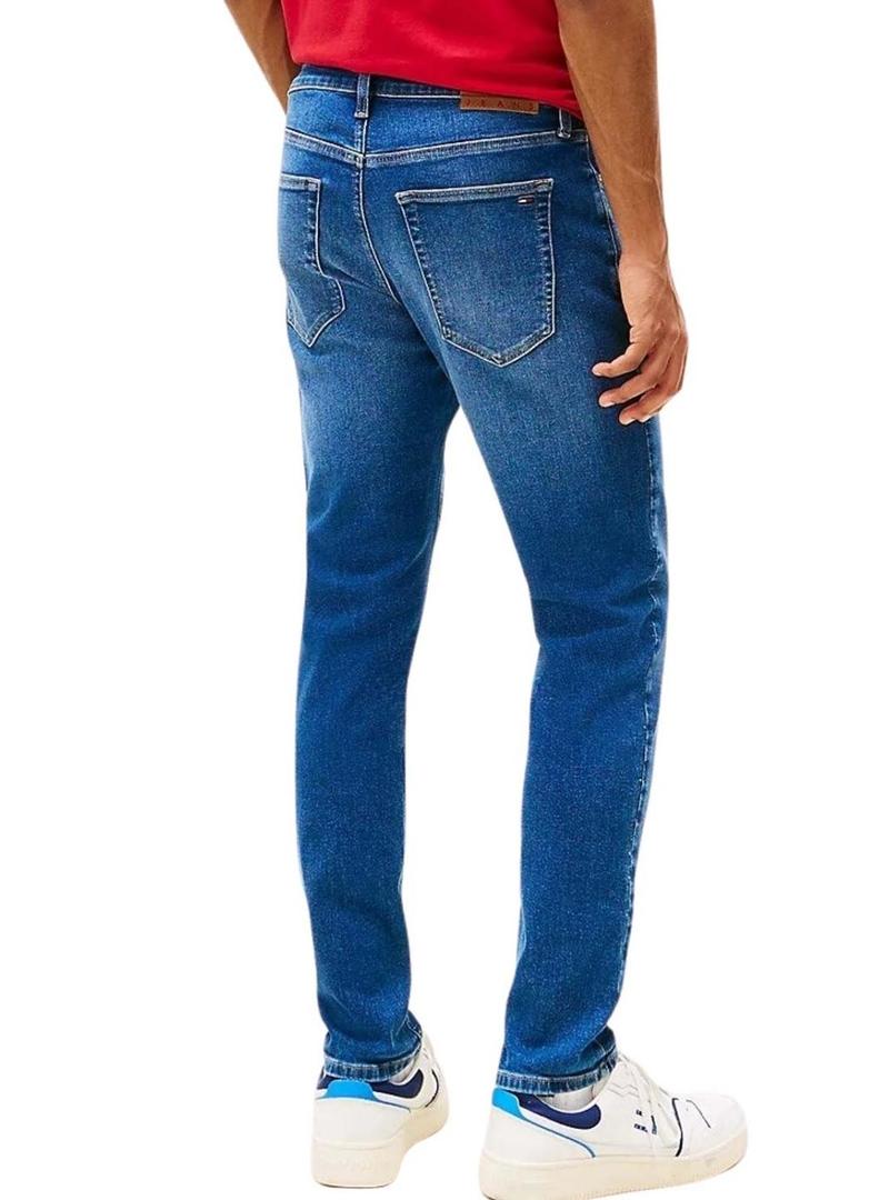 Calça jeans Tommy Jeans Austin azul para homem