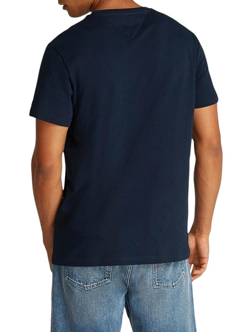 Camiseta Tommy Jeans Graphic azul marinho para homem