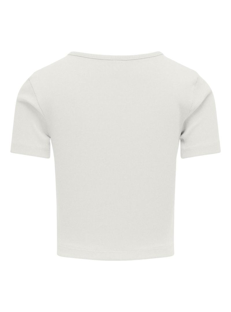 Camiseta Only Kognessa branca para menina.