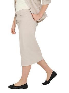 Saia Only Kids Kogelsa Midi Crochet bege para menina