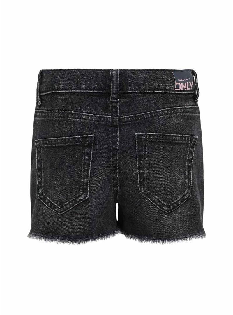  Calções Only Kids Calções  Kogrobyn denim preto para meninas