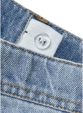  Bermudas Name It Ryan em jeans azul para crianças.