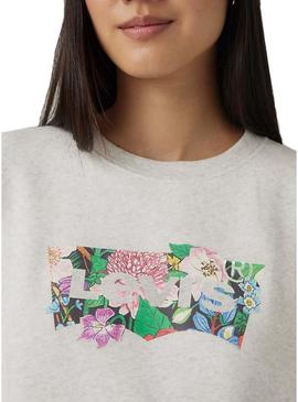 Moletom Levis Coloring cinza para mulher