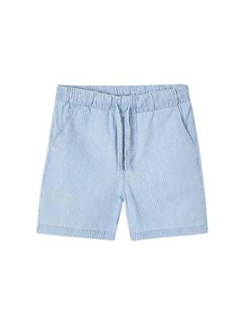Bermudas Mayoral em conforto de ganga azul para menino.