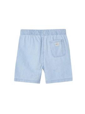 Bermudas Mayoral em conforto de ganga azul para menino.