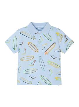 Polo Mayoral estampado para surf infantil céu  .