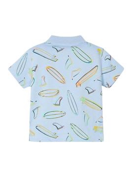 Polo Mayoral estampado para surf infantil céu  .