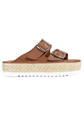 Sandálias Popa Collao marrom para mulher.