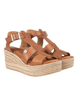 Cunha Popa Grumari em couro para mulher.