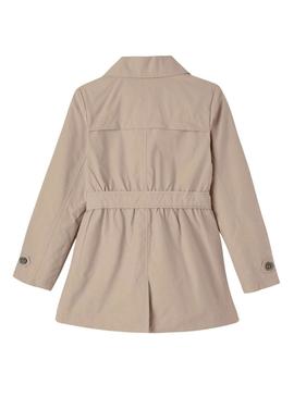 Gabardina Name It Madelin Trench bege para menina.
