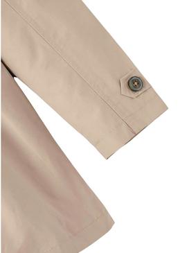 Gabardina Name It Madelin Trench bege para menina.