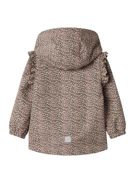 Casaco Name It Mania leopardo bege para menina.