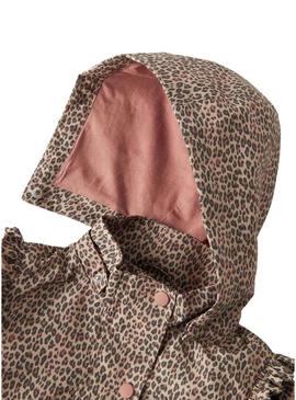 Casaco Name It Mania leopardo bege para menina.