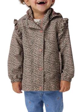 Casaco Name It Mania leopardo bege para menina.