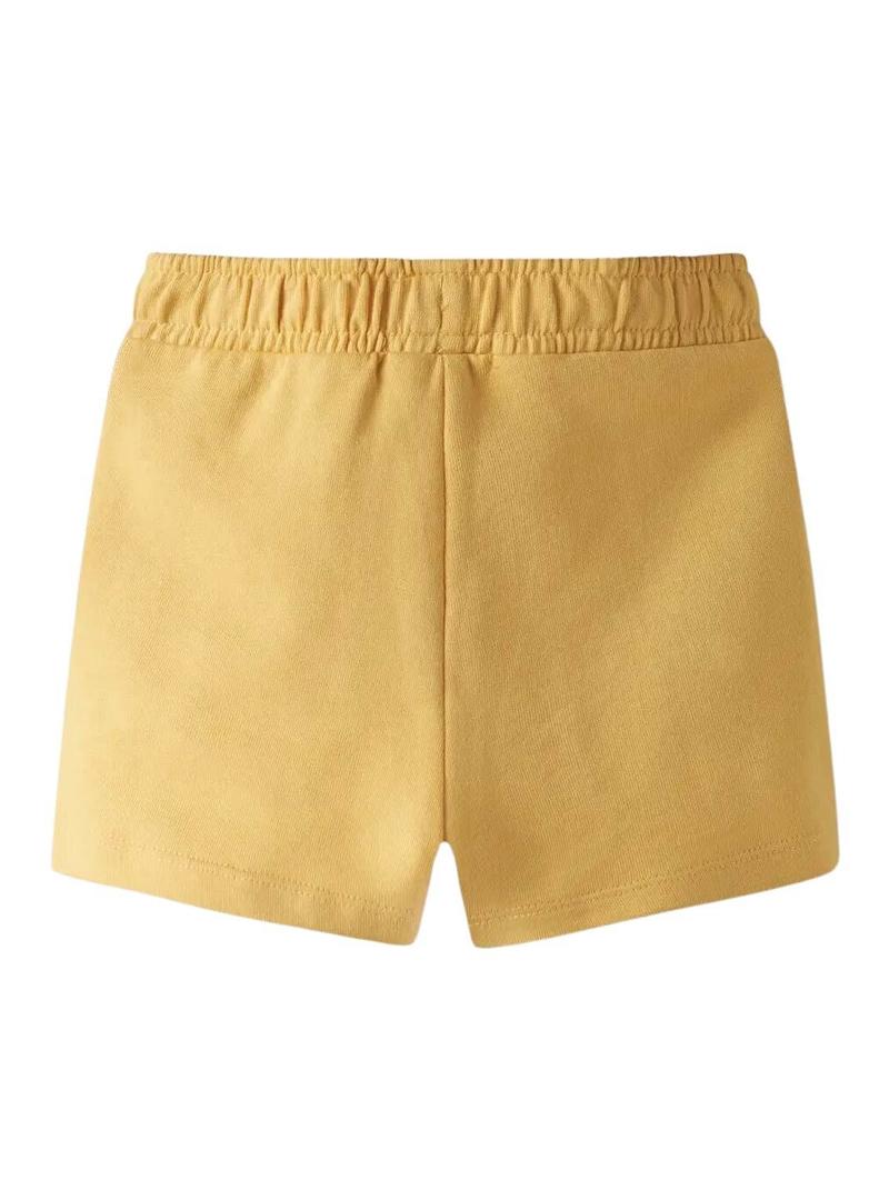 Bermuda Name It Fritzo regular amarelo para menino