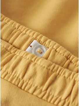 Bermuda Name It Fritzo regular amarelo para menino