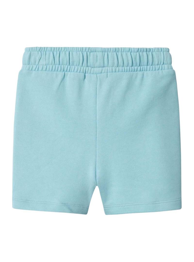 Bermuda Name It Fritzo regular azul para menino.