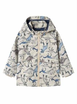 Jaqueta Name It Max Li bege dino para menino