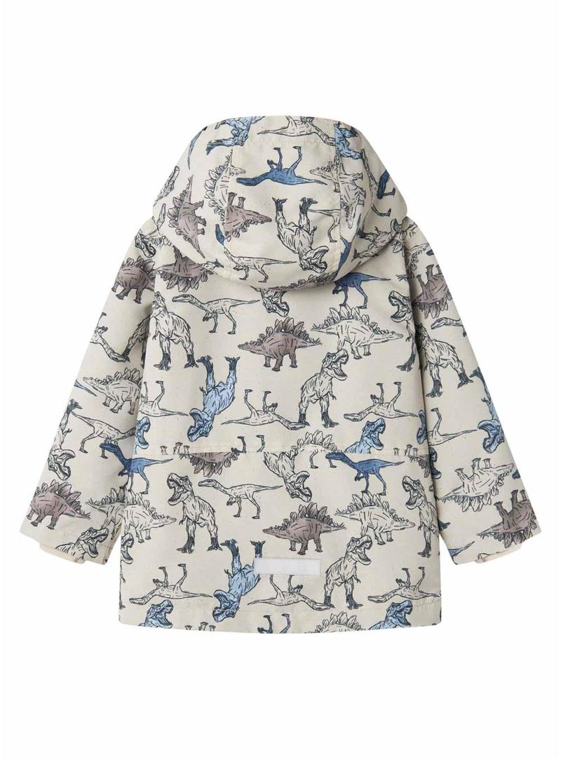 Jaqueta Name It Max Li bege dino para menino