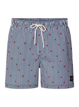 Calção de banho Jack and Jones  Maui Mini stripe azul para criança